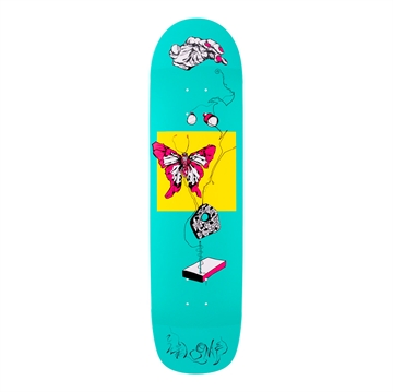 Welcome Skateboard PUPPET MASTER ON SON OF PLANCHETTE - TEAL/WHITE DIP - 8.38